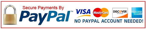 Secure Payments by PayPal or Credit Card