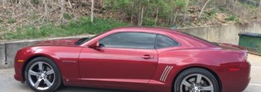 Chevrolet Camaro Window Tint for Repeat Lehighton Client