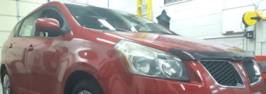 Sound Deadening and Safety Camera for Lehighton Pontiac Vibe