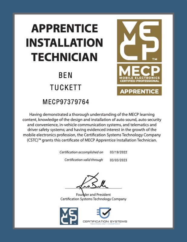 Certified Installers