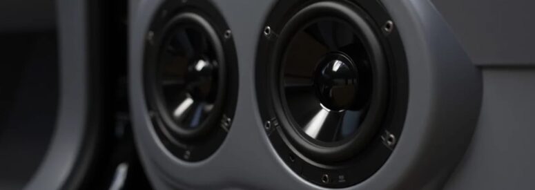 two car audio speakers